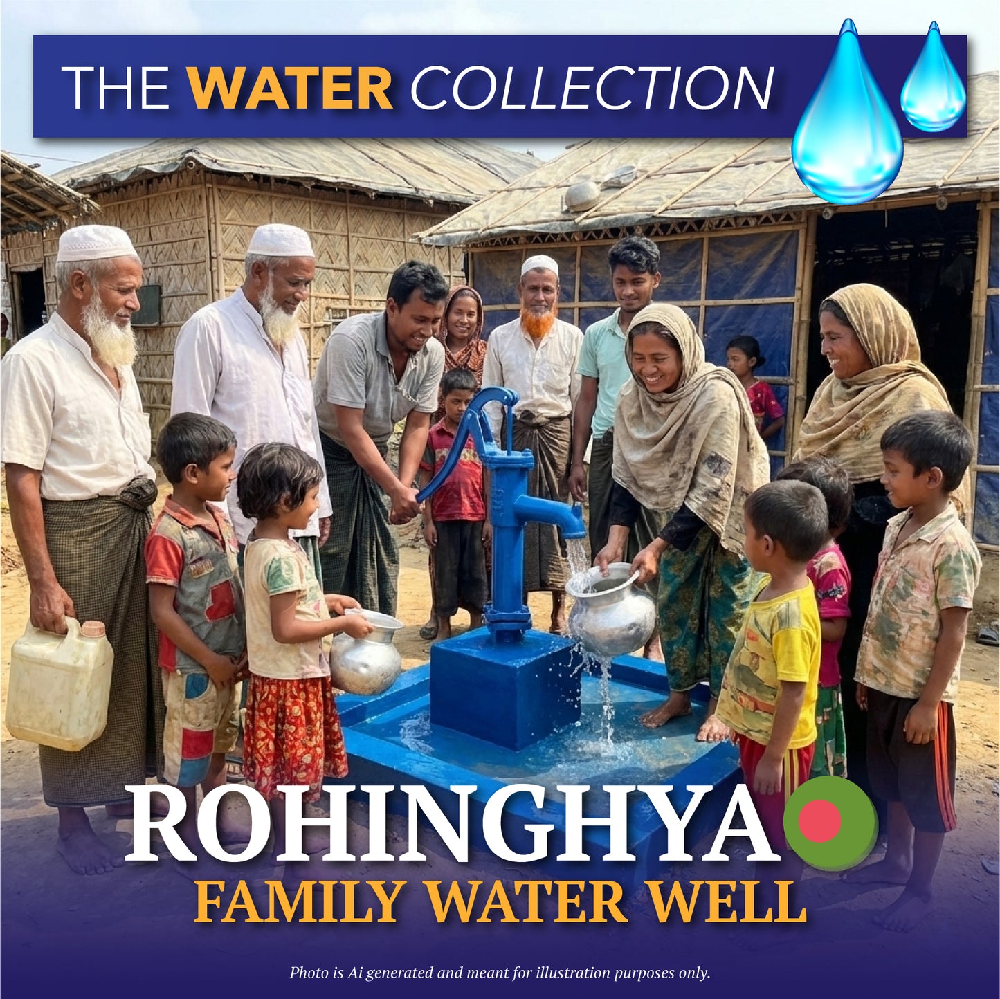 Family Water Well - Rohingya